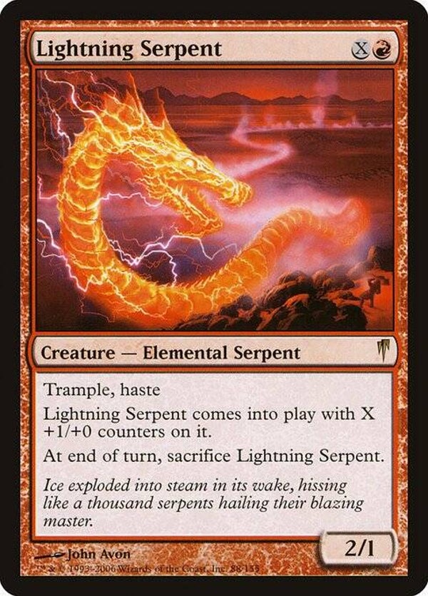Magic the Gathering (MTG) : Lightning Serpent (Coldsnap (CSP)) - R