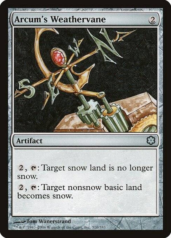 Magic : The Gathering (MTG) : Arcum's Weathervane - (Coldsnap Theme Decks) - U