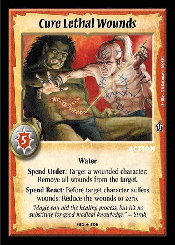 Warlord Saga of the Storm : Cure Lethal Wounds - R - 4E