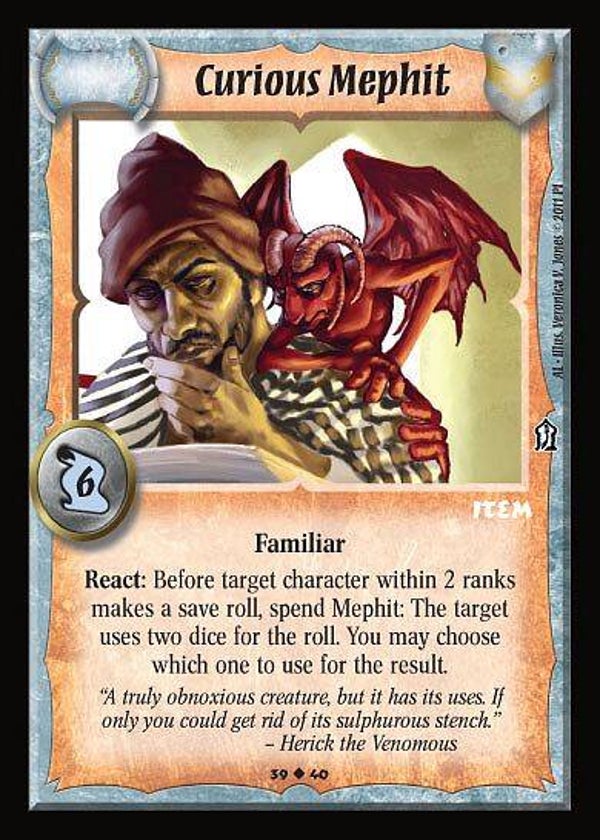 Warlord Saga of the Storm : Curious Mephit -  (Ancient Lore) AL