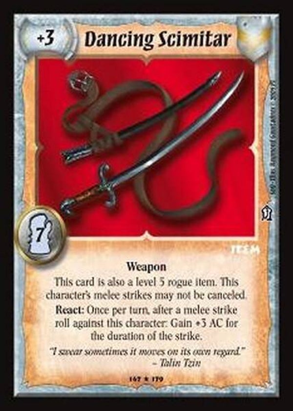 Warlord Saga of the Storm : Dancing Scimitar - R - (Sands of Oblivion) SOO