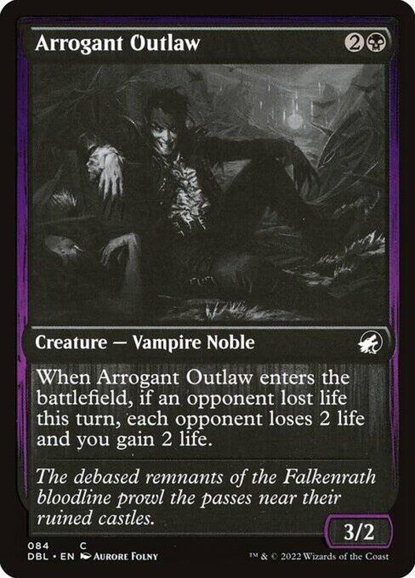 Magic : The Gathering (MTG) : Arrogant Outlaw (Innistrad : Double Feature (DBL)) - C