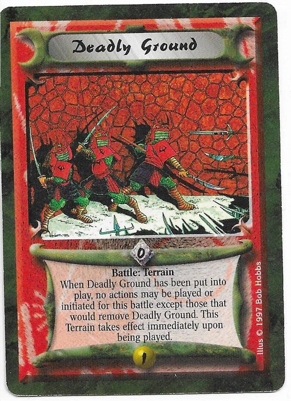 L5R : STRATEGY : Deadly Ground (Crimson and Jade R.C. (CaJ)) - "FIXED REPRINT"