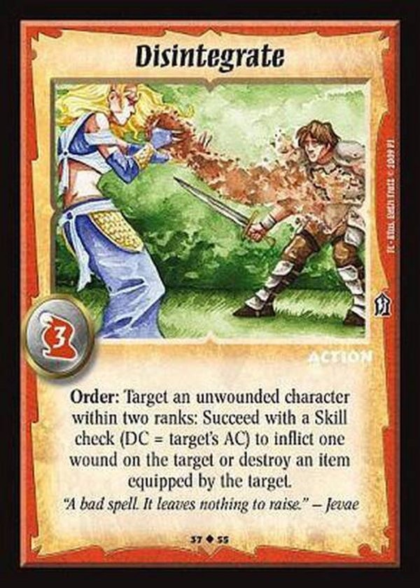 Warlord Saga of the Storm : Disintegrate (FOIL) - TC