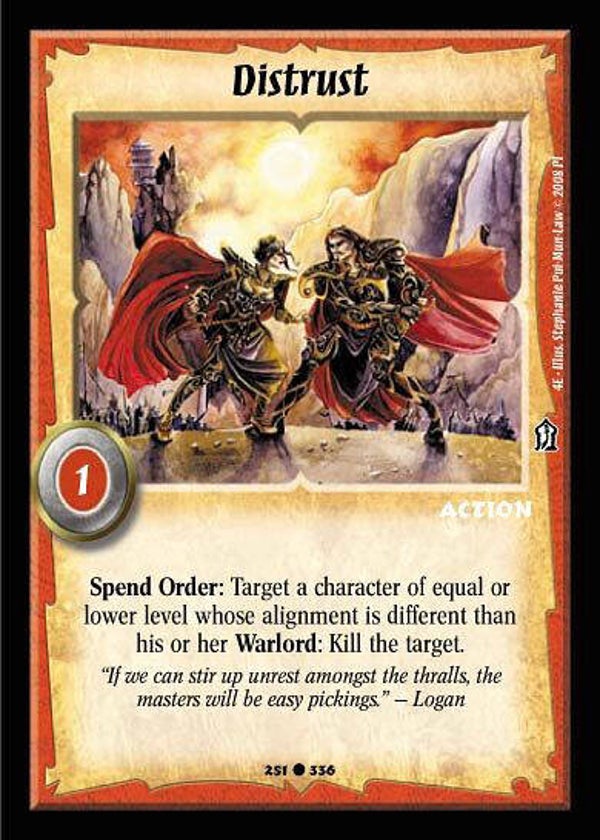 Warlord Saga of the Storm : Distrust - C - 4E