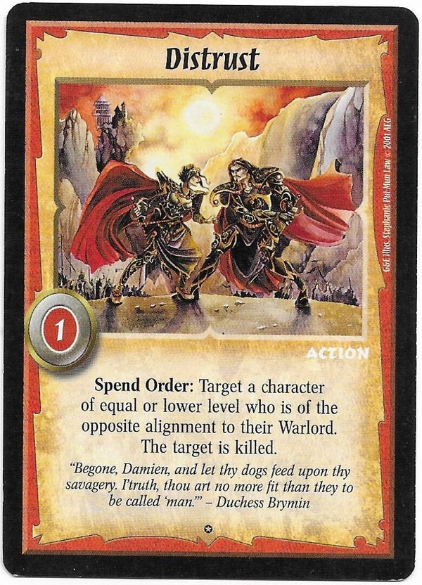 Warlord Saga of the Storm : Distrust (G&E Deck special BUGGED)