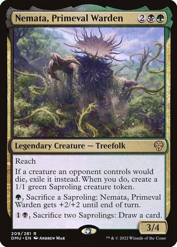 Magic the Gathering (MTG) : Nemata, Primeval Warden (Dominaria United (DMU)) - R