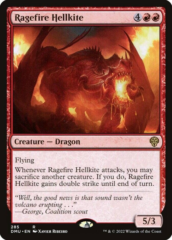 Magic : The Gathering (MTG) : Ragefire Hellkite (Dominaria United (DMR)) (Extra : 285) - R
