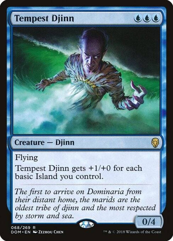 Magic the Gathering (MTG) : Tempest Djinn (Dominaria (DOM)) - R