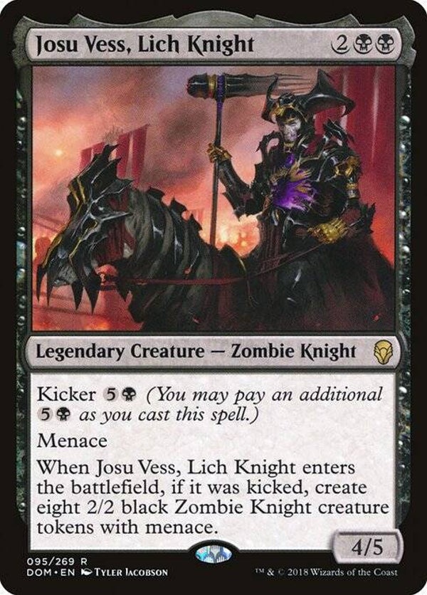 Magic the Gathering (MTG) : Josu Vess, Lich Knight (Dominaria (DOM)) - R - FOIL