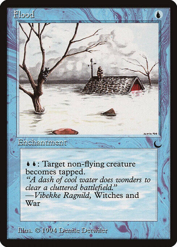 Magic the Gathering (MTG) : Flood - (The Dark) - U