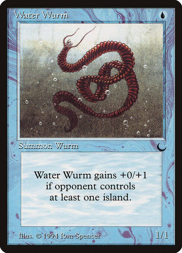 Magic the Gathering (MTG) : Water Wurm - (The Dark) - C