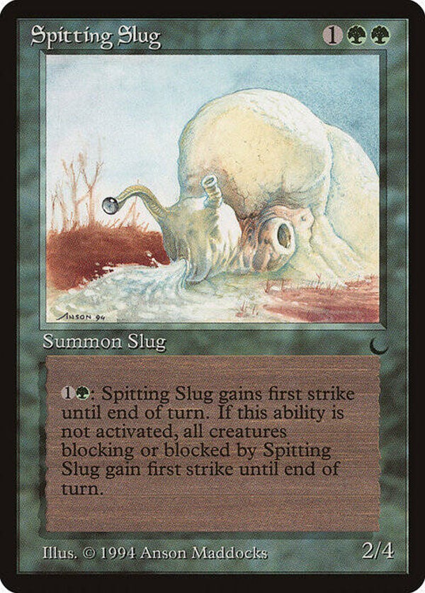 Magic the Gathering (MTG) : Spitting Slug - (The Dark) - U