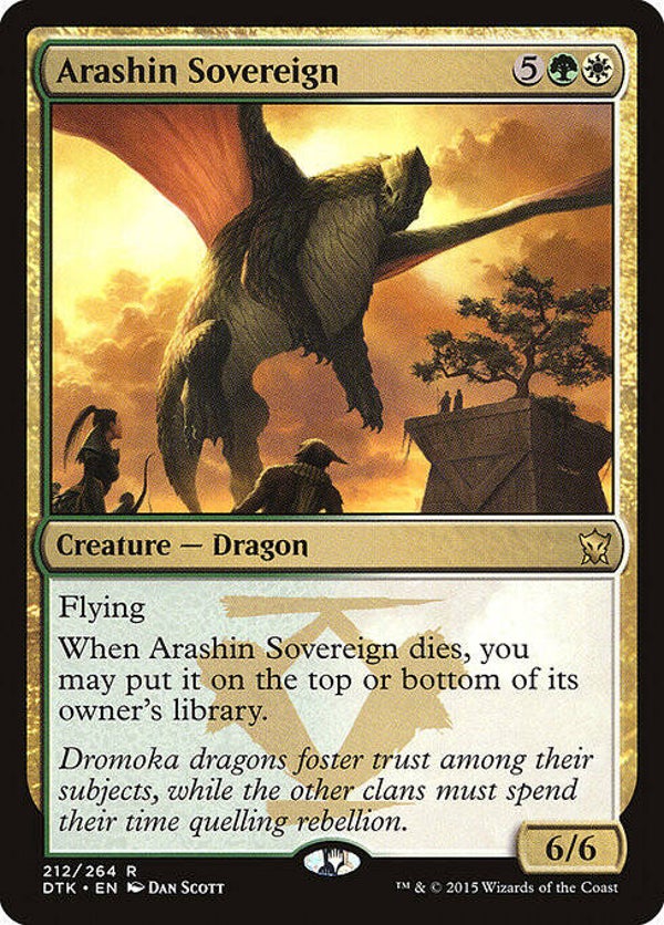 Magic the Gathering (MTG) : Arashin Sovereign (Dragons of Tarkir (DTK)) - R