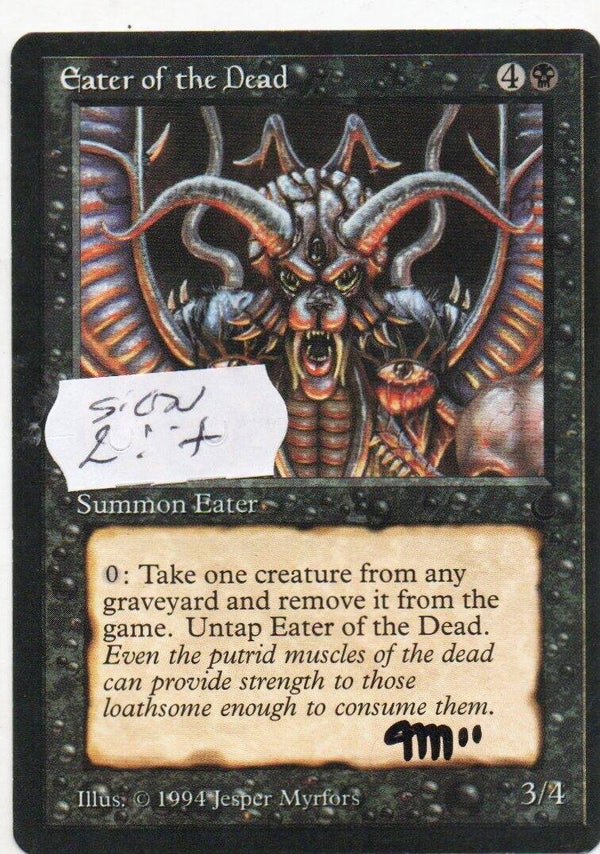 Magic : The Gathering (MTG) : Eater of the Dead - (The Dark) - U (SIGNED JESPER MYRFORS) V.2 (SPLD+)