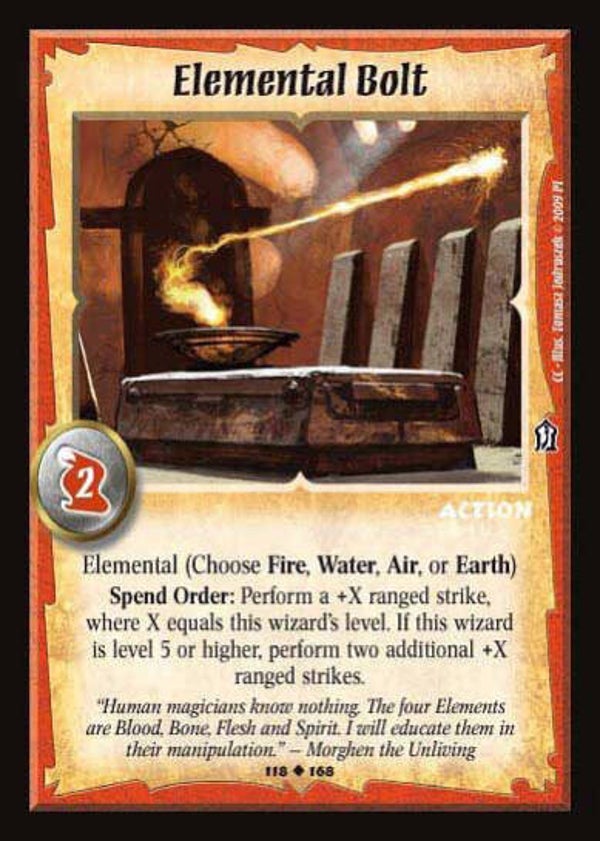 Warlord Saga of the Storm : Elemental Bolt - U - (Crimson Coast) CC
