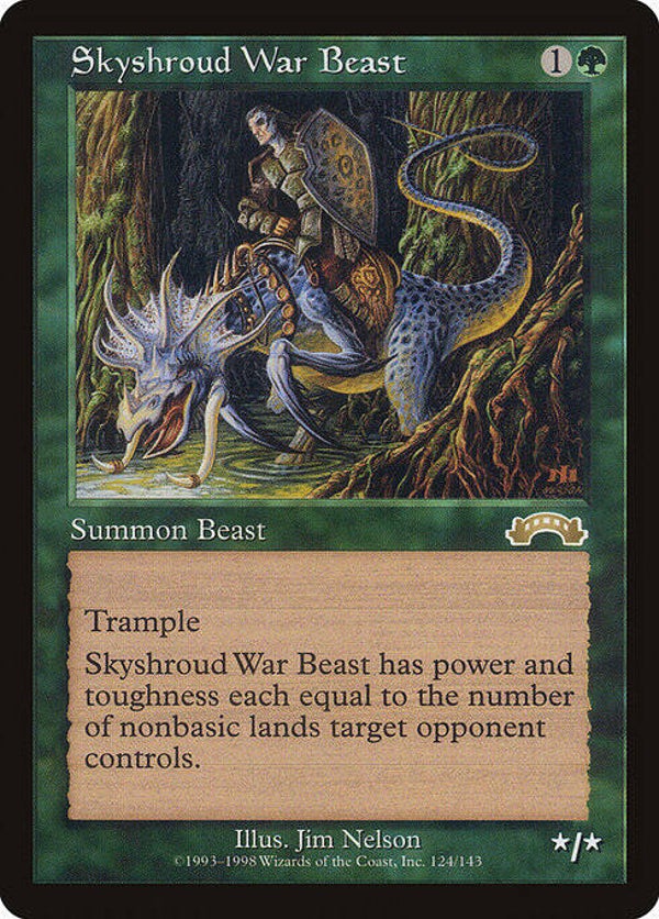 Magic the Gathering (MTG) : Skyshroud War Beast (Exodus (EXO)) - R