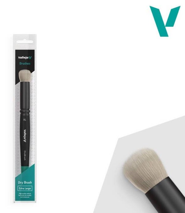 VALLEJO : BRUSH : REF : B07004 : DRY BRUSH SERIE : Natural Hair Dry Brush (EXTRA LARGE)