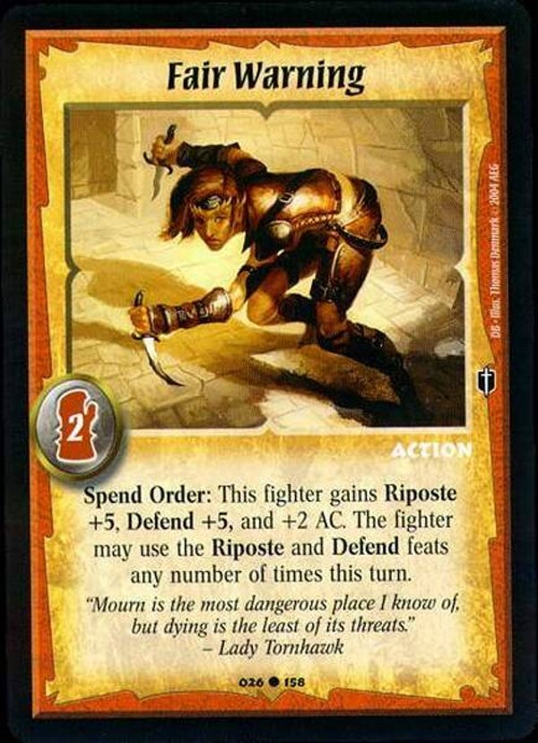 Warlord Saga of the Storm : Fair Warning - C - DB