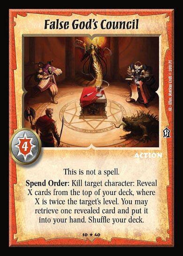 Warlord Saga of the Storm : False God's Council -  (Ancient Lore) AL