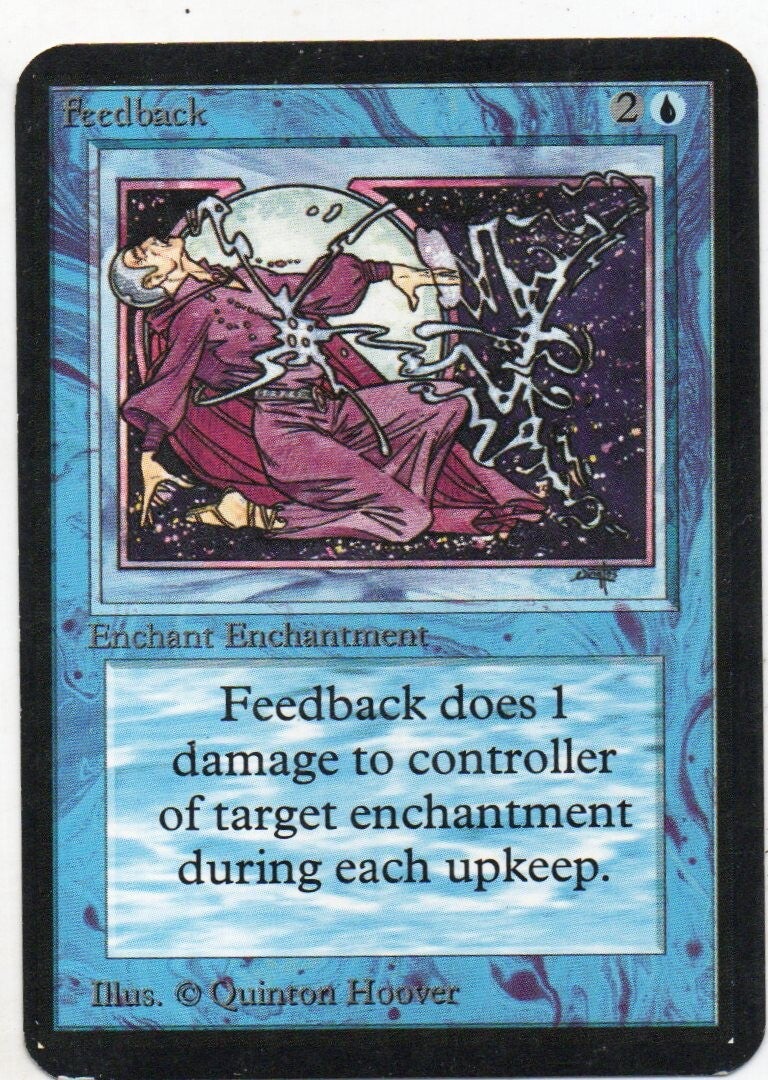 Magic : The Gathering (MTG) : Feedback (ALPHA EDITION -1993 (LEA)) - U (SPLD-PLD)