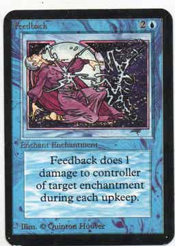 Magic : The Gathering (MTG) : Feedback (ALPHA EDITION -1993 (LEA)) - U (SPLD-PLD)