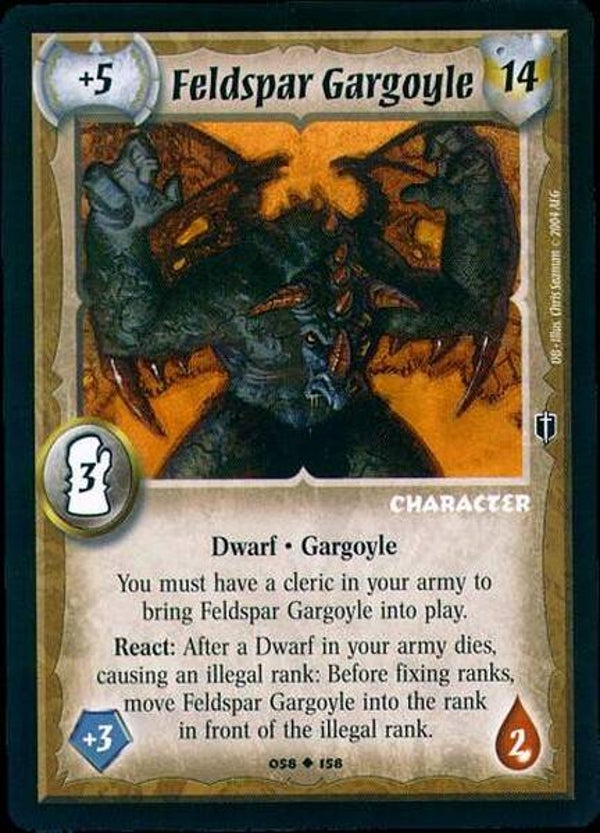 Warlord Saga of the Storm : Feldspar Gargoyle - U - DB