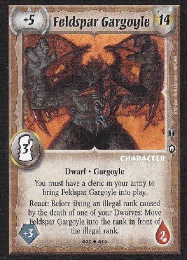 Warlord Saga of the Storm : Feldspar Gargoyle - U - BB2