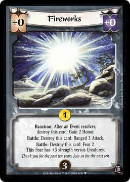 L5R : ITEM : Fireworks (Promo LE version)