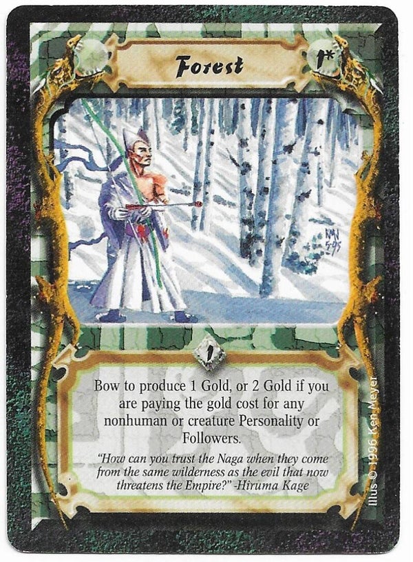 L5R : HOLDING : Forest (Shadowlands R.C. (SL)) - "FIXED REPRINT"