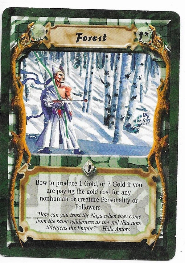 L5R : HOLDING : Forest (Crimson and Jade R.C. (CaJ)) - "FIXED REPRINT"