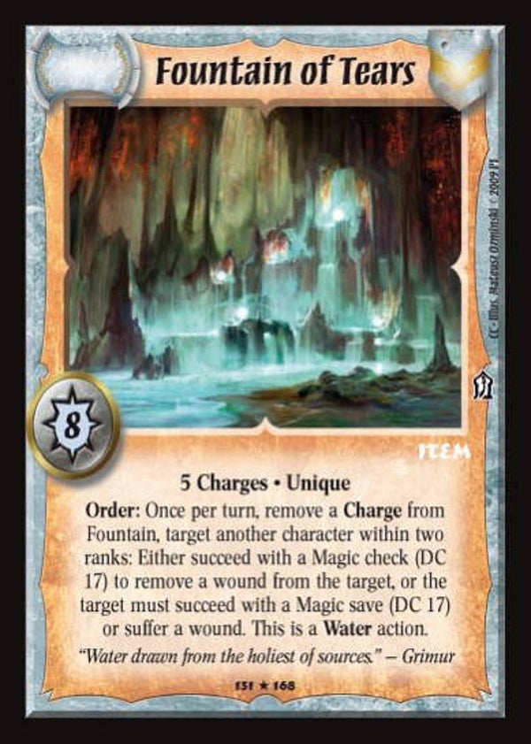 Warlord Saga of the Storm : Fountain of Tears - R - (Crimson Coast) CC