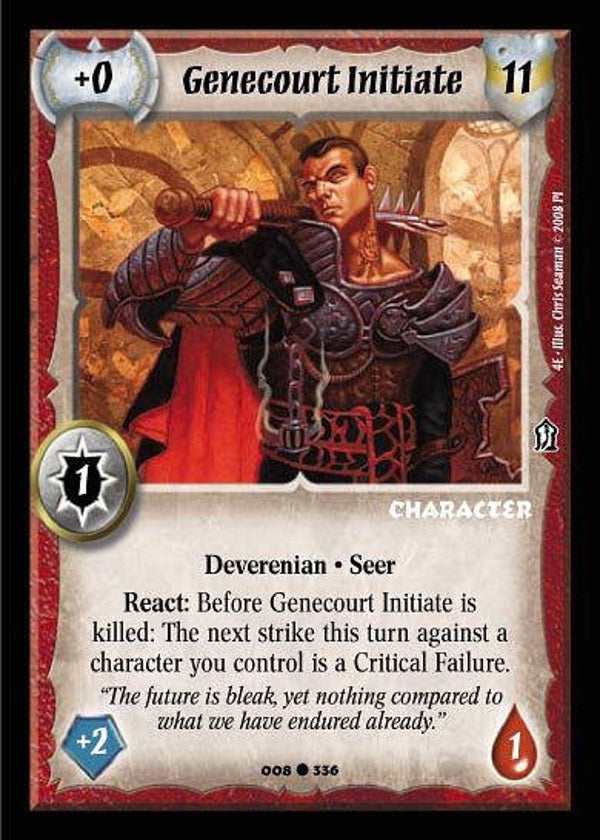 Warlord Saga of the Storm : Genecourt Initiate - C - 4E