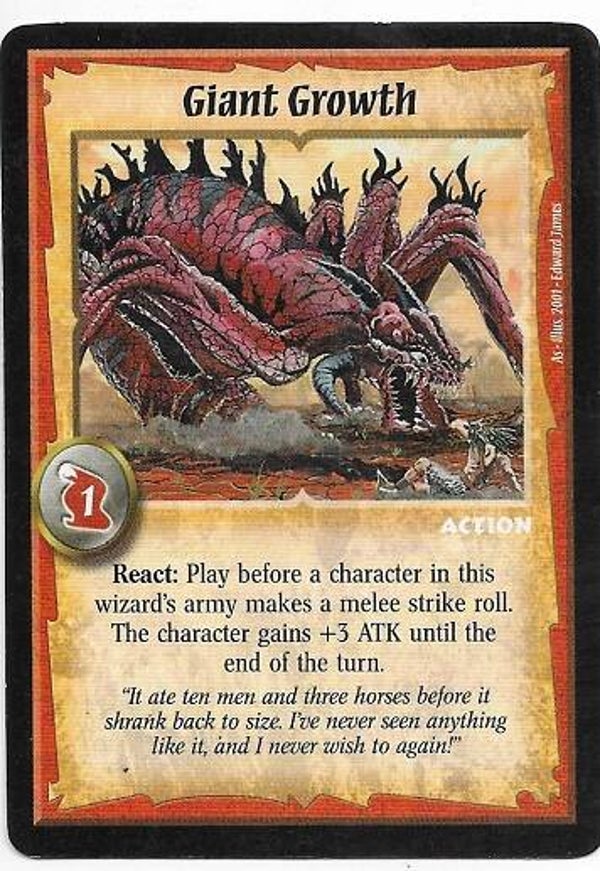 Warlord Saga of the Storm : Giant Growth (BK Deck special)