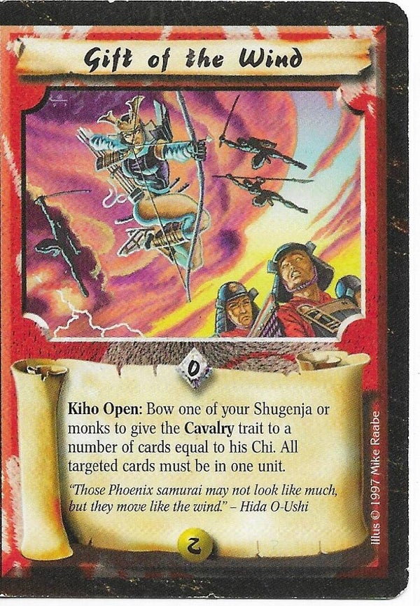 L5R : STRATEGY : Gift of the Wind (Time of the Void R.C. (ToV)) - "FIXED REPRINT"