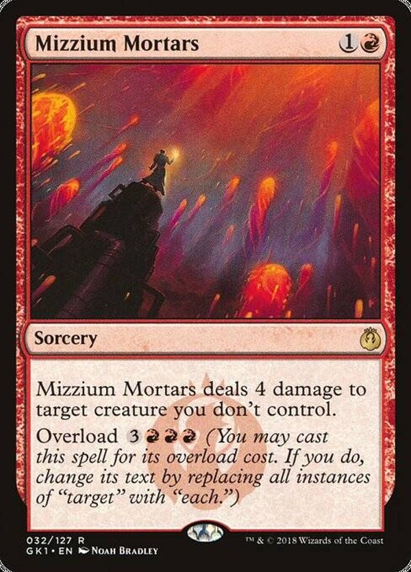 Magic the Gathering (MTG) : Mizzium Mortars (Guilds of Ravnica: Guild Kit (GK1)) - R