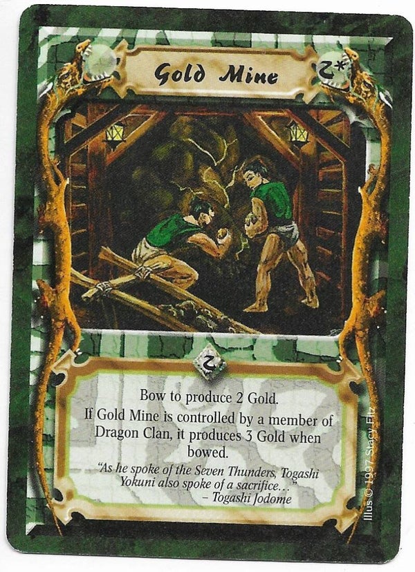L5R : HOLDING : Gold Mine (Crimson and Jade R.C. (CaJ)) - "FIXED REPRINT"