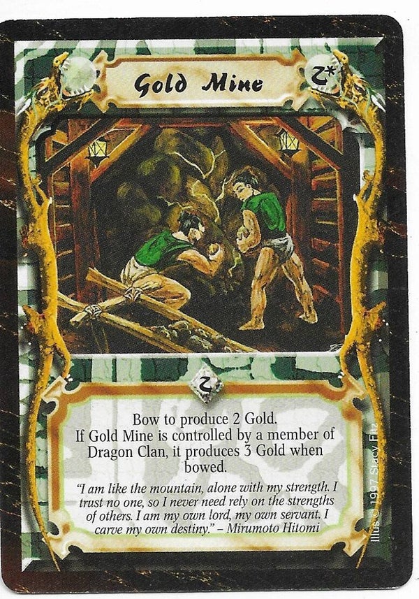 L5R : HOLDING : Gold Mine (Time of the Void R.C. (ToV)) - "FIXED REPRINT"