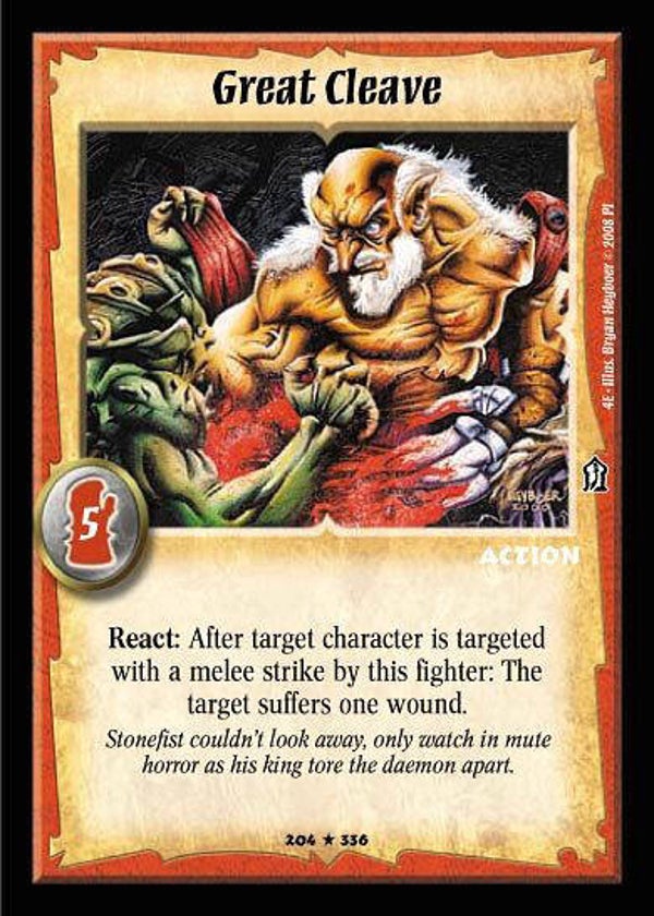 Warlord Saga of the Storm : Great Cleave - R - 4E