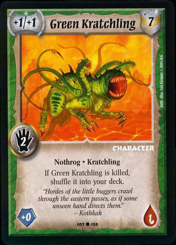 Warlord Saga of the Storm : Green Kratchling - C - DOM
