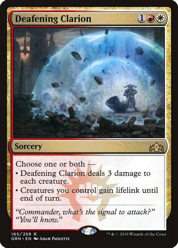 Magic the Gathering (MTG) : Deafening Clarion (Guilds of Ravnica (GRN)) - R