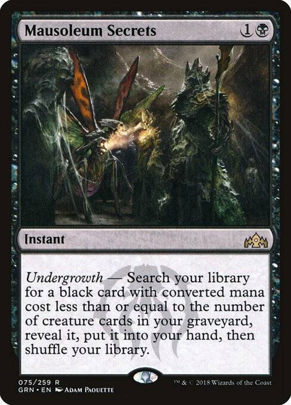 Magic the Gathering (MTG) : Mausoleum Secrets (Guilds of Ravnica (GRN)) - R