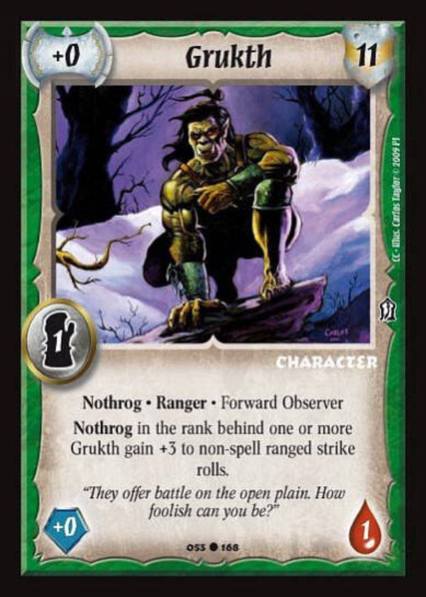 Warlord Saga of the Storm : Grukth - C - (Crimson Coast) CC