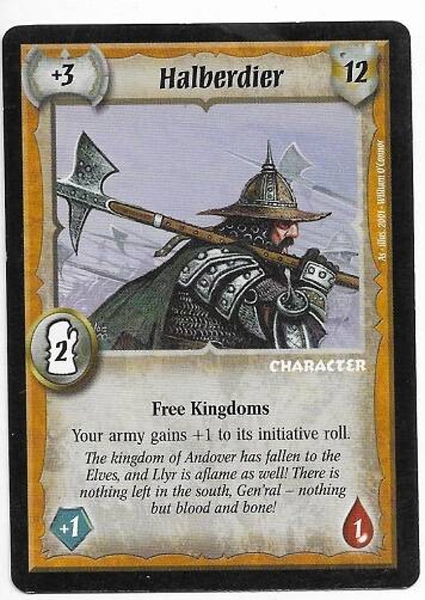 Warlord Saga of the Storm : Halberdier (BK Deck special)