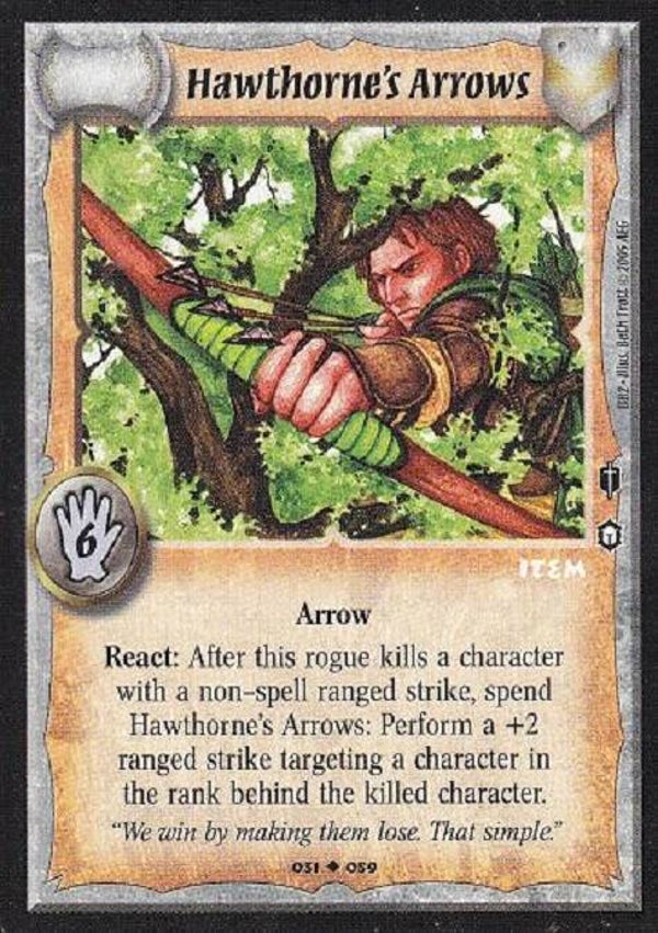 Warlord Saga of the Storm : Hawthorne's Arrows - U - BB2