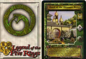 L5R : STRONGHOLD : Heart of the Shinomen Forest - (Promo JADE 1998) - MON BACK