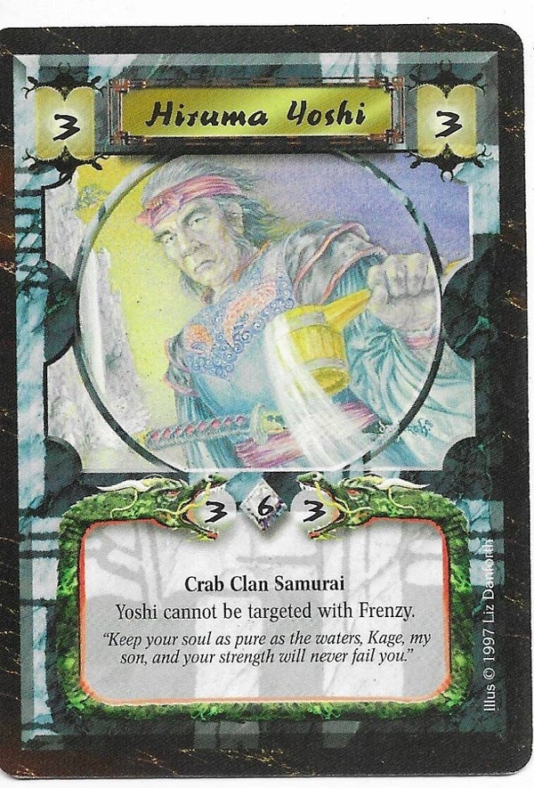 L5R : CLAN : CRAB : Hiruma Yoshi (Time of the Void R.C. (ToV)) - "FIXED REPRINT"
