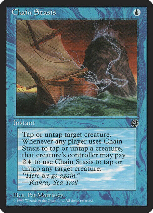 Magic : The Gathering (MTG) : Chain Stasis (Homelands (HML)) - R