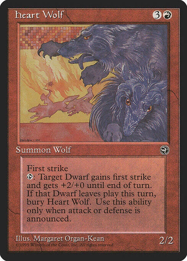 Magic : The Gathering (MTG) : Heart Wolf (Homelands (HML)) - R