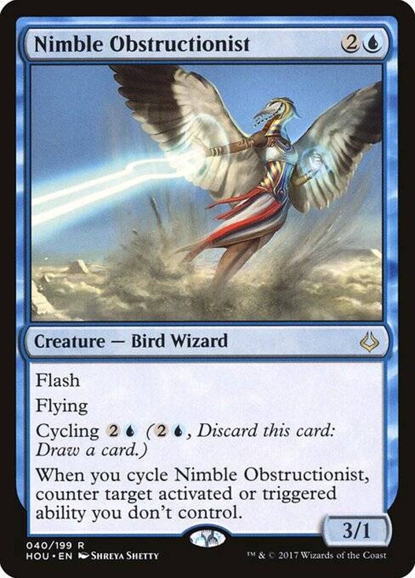 Magic the Gathering (MTG) : Nimble Obstructionist (Hour of Devastation (HOU)) - R